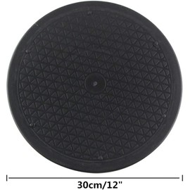 360° Rotating Swivel Stand Turntable, Heavy Duty Universal Rotary Plate with Steel Ball Bearings for TV, Computer, Monitor, Art Craft, Airbrushing, Potted Plants (12 Inch)