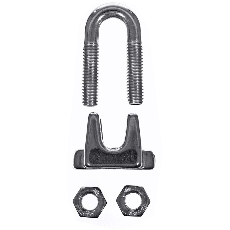 Rope & Cord Stainless Steel Rope Clamps – 1/4-Inch (2