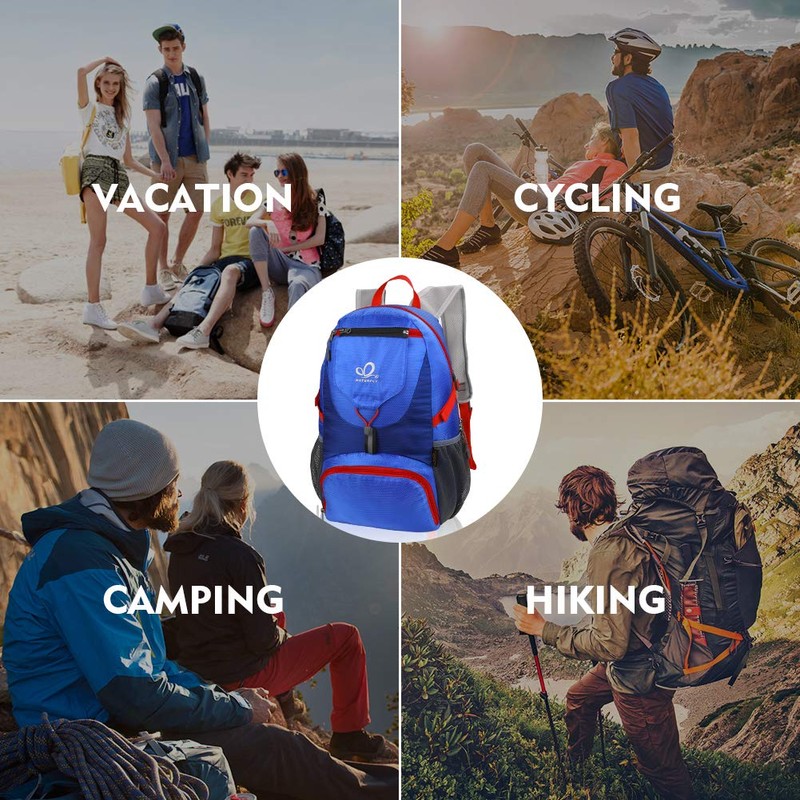 Waterfly Hiking Backpack, Ultralight Outdoor Backpack Foldable Waterproof Multifunctional Daypack