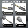 METOTY 3-1/2" Concrete Hole Saw,90mm Masonry Hole Saw, with 220mm