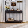 ChooChoo Console Table with 3 Drawers, Rustic Entryway Table, Narrow