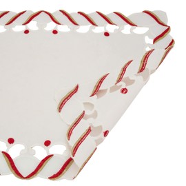 Candy Cane Design Christmas Holiday Placemat (Set of 4)