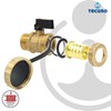 KFE Boiler Fill and Drain Ball Valve 1/2-Inch Shiny Brass