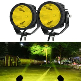 STDYSUN Round LED Yellow Offroad Driving Fog Pod Lights 2Pcs 3.5Inch Spot Beam Motorcycle Fog Lights Work Auxiliary Lights Ditch Bumper Lights Bicycle lights fit for Bicycle Truck ATV UTV Motorcycle