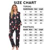 Ekouaer Christmas Pajamas Womens 2 Piece Matching Pj Set Long