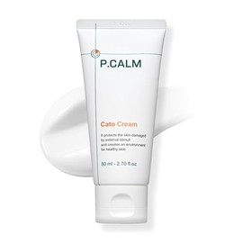 P.CALM- Crema facial Cato de 80 ml | Hidratante facial vegano coreano para pieles sensibles | Ligero y no graso