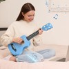 Soprano Ukulele for Beginners, Hawaiian Ukulele 21 Inch Basswood,4 -