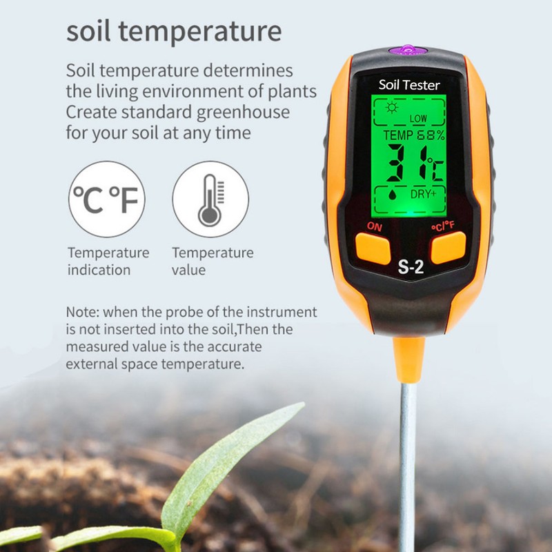 5-in-1 Soil Tester Multifunctional Soil Detector Moisture Meter pH Meter