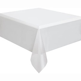 Unique Party Clear Plastic Tablecloth, 108" x 54"