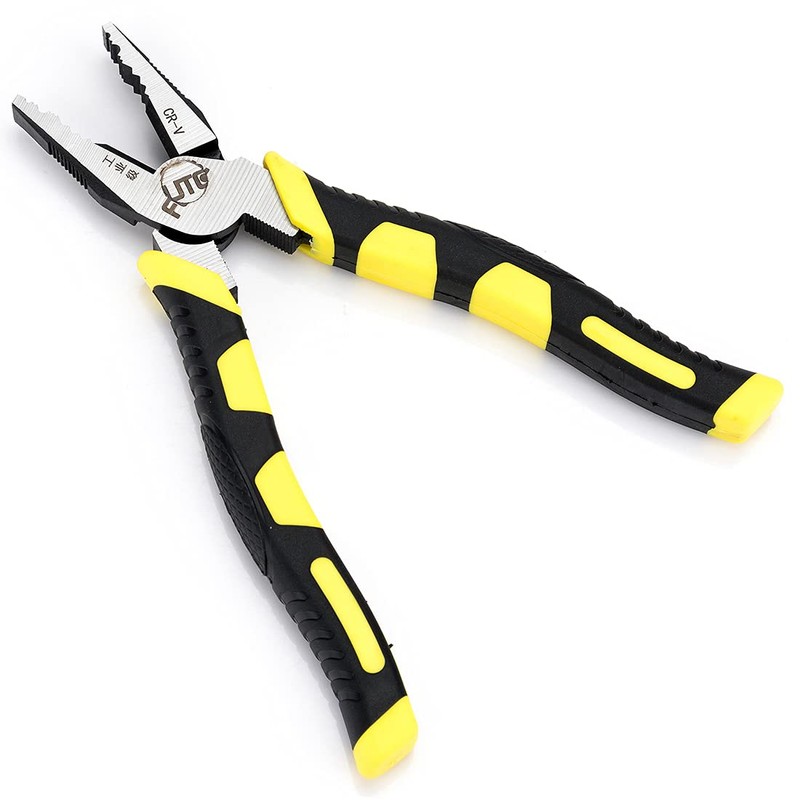 Power Combination Pliers 8 Inch Chrome Vanadium Steel Forged Cable