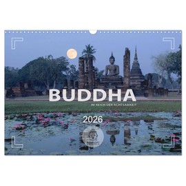 BUDDHA - Im Reich der Achtsamkeit (Wandkalender 2026 DIN A3 quer), CALVENDO Monatskalender