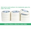 BOMEI PACK White Masking Tape Decorative Writable White Painters Tape