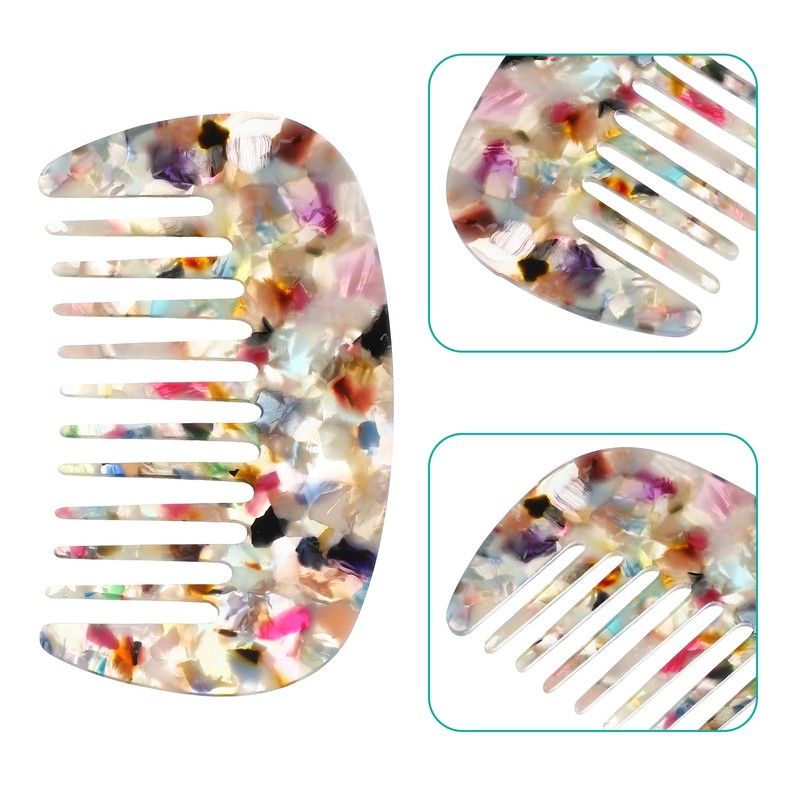 VOCOSTE Hair Comb Wide Teeth Anti-Static Pocket Comb for Thick