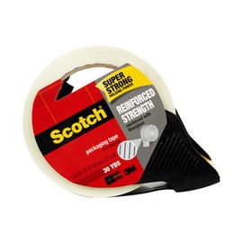 Scotch® Reinforced Strength Strapping Packaging Tape, 1-15/16" x 30 Yd, Clear