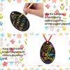 VEYLIN 30 Pieces Easter Scratch Art Egg Decorations, Easter Scratch
