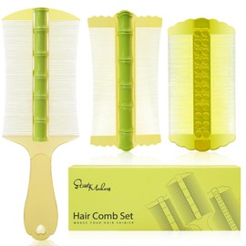 START MAKERS Juego de 3 Peines Anticaspa: Peines de Dientes Extrafinos para Mujeres, Hombres Y Niños. Elimina Piojos Y Acondiciona El Cabello. Cuidado Y Aseo Personal.