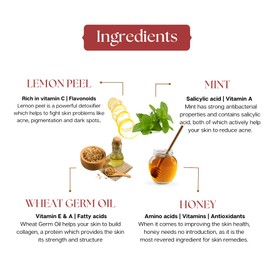 Mellow Lemon Peel & Mint Body Scurb Soap -100 gm | For for Pimple Prone Skin, Deep Skin Cleansing,Reducing Spots & Acne guard