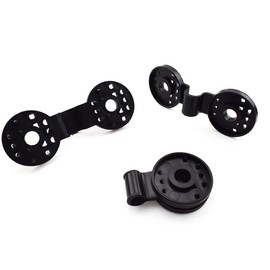 MARRTEUM Shade Cloth Plastic Clips Black Shading Net Fixed Round Clip for Sun Shade Net, Anti Bird Netting, Landscape Cloth, Shading Fabric Accessories [24PCS]