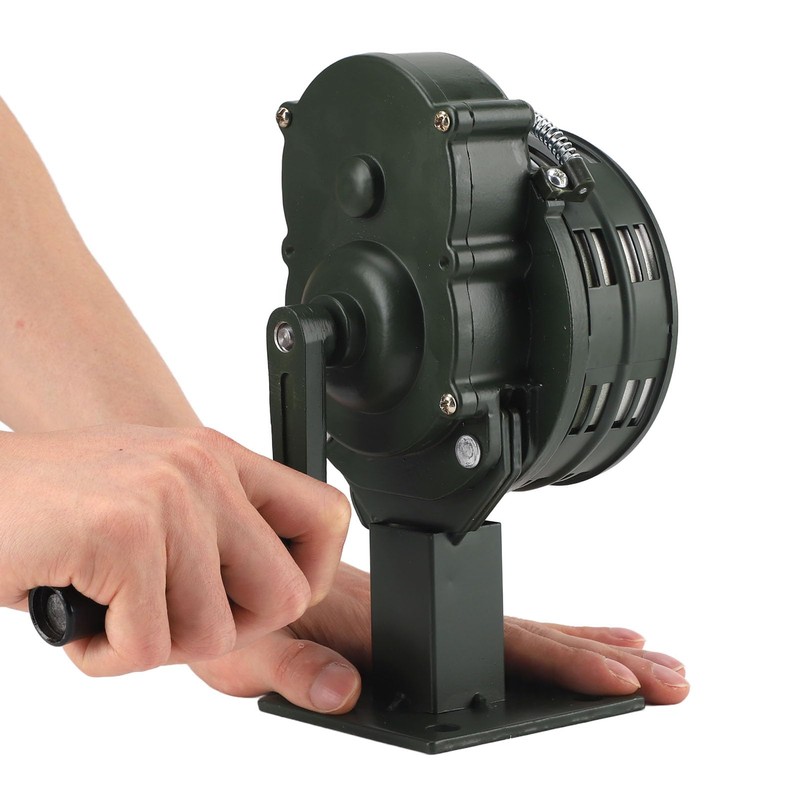 Tornado Siren, Compact Portable 110dB Hand Crank Siren Sound for