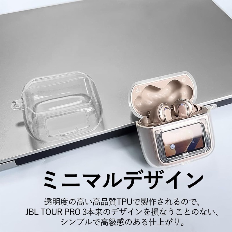 ZHZUCHLE for JBL Tour Pro 3 Case, Clear [Includes 3