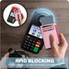 AMEHA Minimalist Slim Wallet for Men Front Pocket Genuine Leather