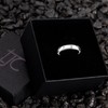 TJC Band Ring for Women Size V Flush Setting in