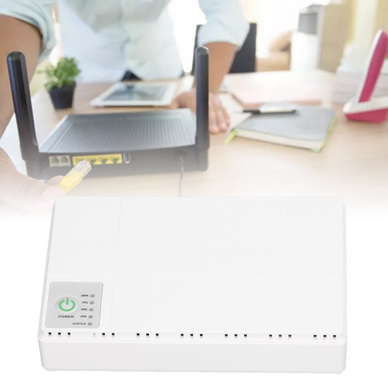 Mini UPS Battery Backup 10400mAh 5V 9V 12V POE 15V