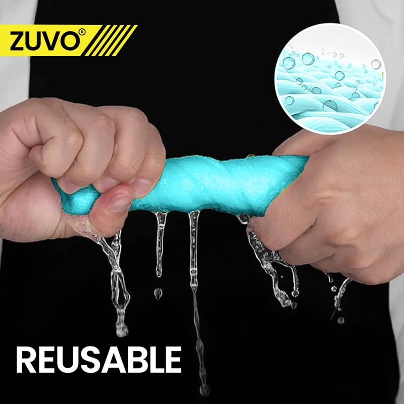 Zuvo Microfibre Cloth For Car(12-Pack)- Ultra Soft, Scratch Free, Highly