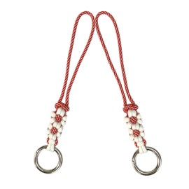 Key and Gear Charm - Paracord Keychain with Metal O-Ring (Pack of 2), Multi-Purpose, RedWhiteDaisies+RedWhiteDaisies, Redwhitedaisies+redwhitedaisies, Standard
