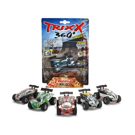 Dickie Toys 203752004 TRXX01 Trixx 360 – Short Ramp 1 Action Car with Pullback Motor with Ramp