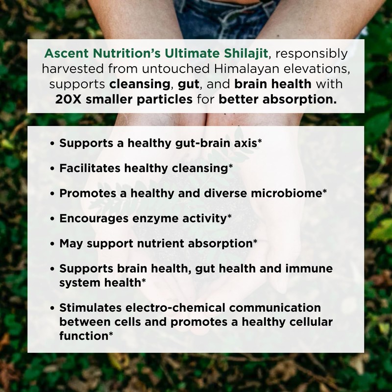 Ascent Nutrition Ultimate Shilajit | Natural Source of Fulvic &