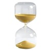 Mascagni Casa Glass Sand Timer, 20 Minutes, Gold