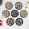 Stone Pentagram Altar Tile 3" NEW Carved Soapstone Pentacle -