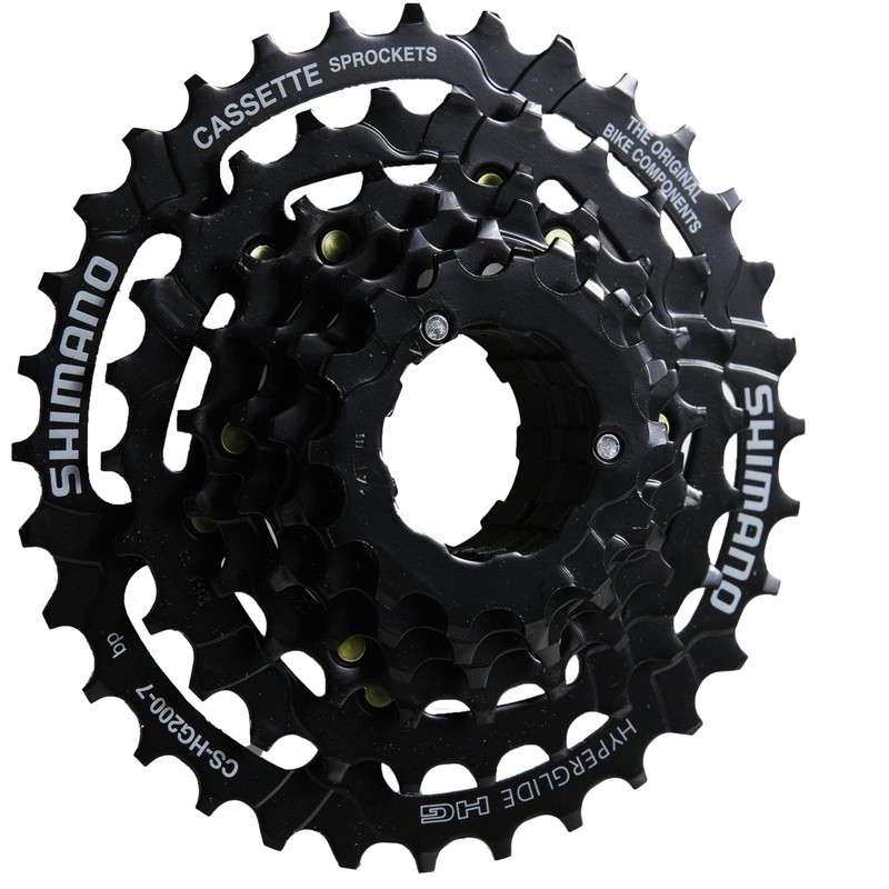 MSZweirad Shimano Bicycle Cassette 7-Speed CS-HG200 Selectable 12-28 | 12-32