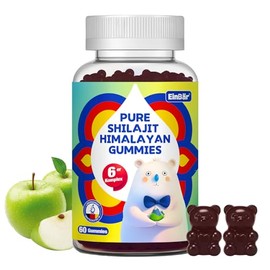 EinBär Pure Shilajit Himalaya Gummibärchen, 3000 mg Shilajit, Ashwagandha, Rosenwurz Coenzym Q10, Grüntee & Taurin für dein Wohlbefinden & aktives Leben |, Glutenfrei, Glutenfrei, Laktosefrei