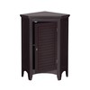 Elegant Home Fashions Glancy Corner Freestanding Wooden Floor Cabinet Bathroom