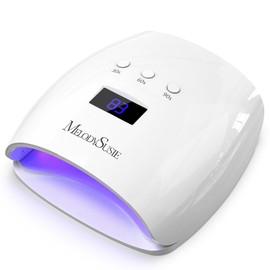 MelodySusie Violetilac Super Mini Cute Portable 6W LED Gel Polish Nail Dryer For Harmony Gelish Soak Off Series, OPI Gelcolor Nail Polish, Orly Gel FX, Red Carpet Led Gel Polish, Gelicious GEL Nail Polish, Any LED GEL Polish etc Blanco