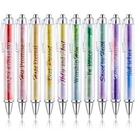 Mr. Pen- Christian Pen Set, 10 Pack, Gradient Style, Black Ink, Bible Verse Pens, Christian Pens for Women, Bible Pens No Bleed Through, Ballpoint Pens Ballpoint, Inspirational Pens