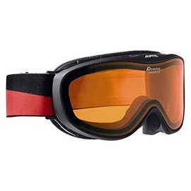 ALPINA Challenge 2.0 Ski Goggles (Colour: 152 Black Matt, Lens: DOUBLEFLEX)