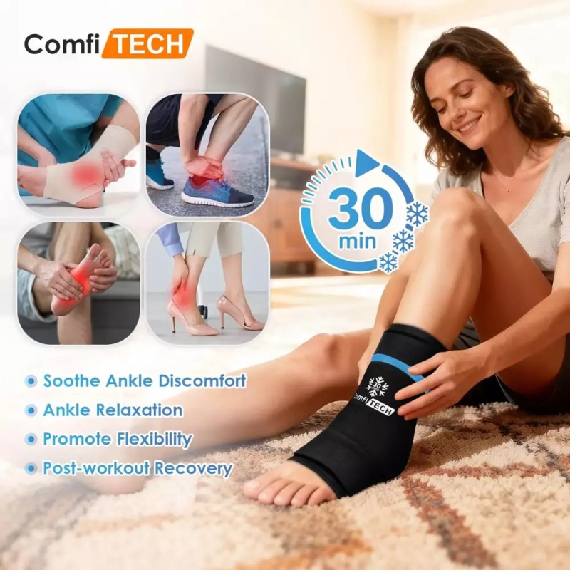 Compitech 컴파이테크 듀얼 젤 발목 스 팩 랩 30분 연장