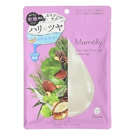 Mamolly Daily Moist Facial Mask Radiant Spa 7 Count