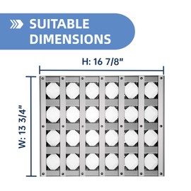 OTAMECE 510-0005 Briquette Tray for Alfresco Grill Parts,2 Pack 12 3/4 Inch Radiant Tray Assembly for Alfresco AGBQ-30, AGBQ-30SZ with Ceramic Rods