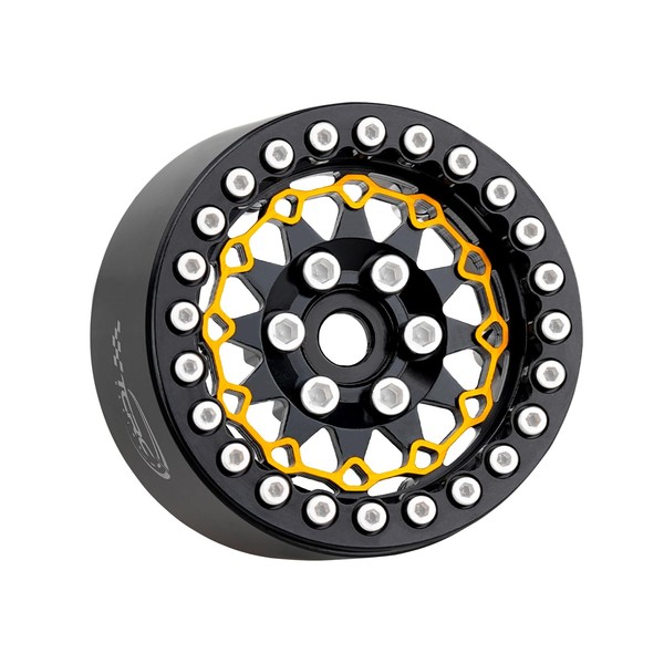 TCRC 4PCS Aluminum 1.9 Inch Beadlock Wheels Hubs for Axial