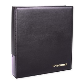 Coin Collection Album – 50p £1 £2 Crown Storage Binder – Collecting Holder - Protect and Store 221 Coins - Original SCHULZ Coin Album in Black