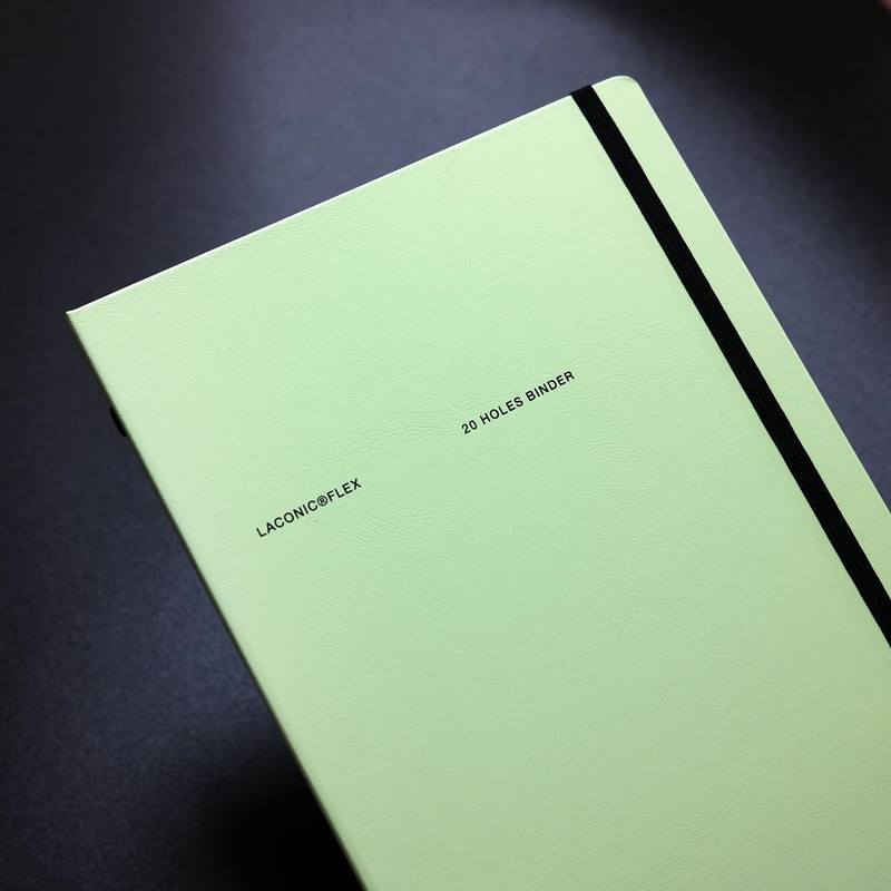 Laconic LFX13-GY Loose Leaf Binder A5 20 Hole FLEX Gray