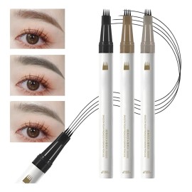 AOKUN 3pzs Delineado De Cejas 3d Lápiz DeCejas Con 4 Puntas