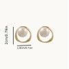 2 Par Elegante Estilo Vintage Pendientes De Perlas