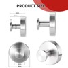 Bettinay 2 Pcs Stainless Suction Hooks for Bathroom, Heavy Duty