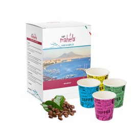 Mahela - 200 Paper Coffee Cups 75ml - Eco Friendly, Biodegradable, Perfect for Hot Drinks