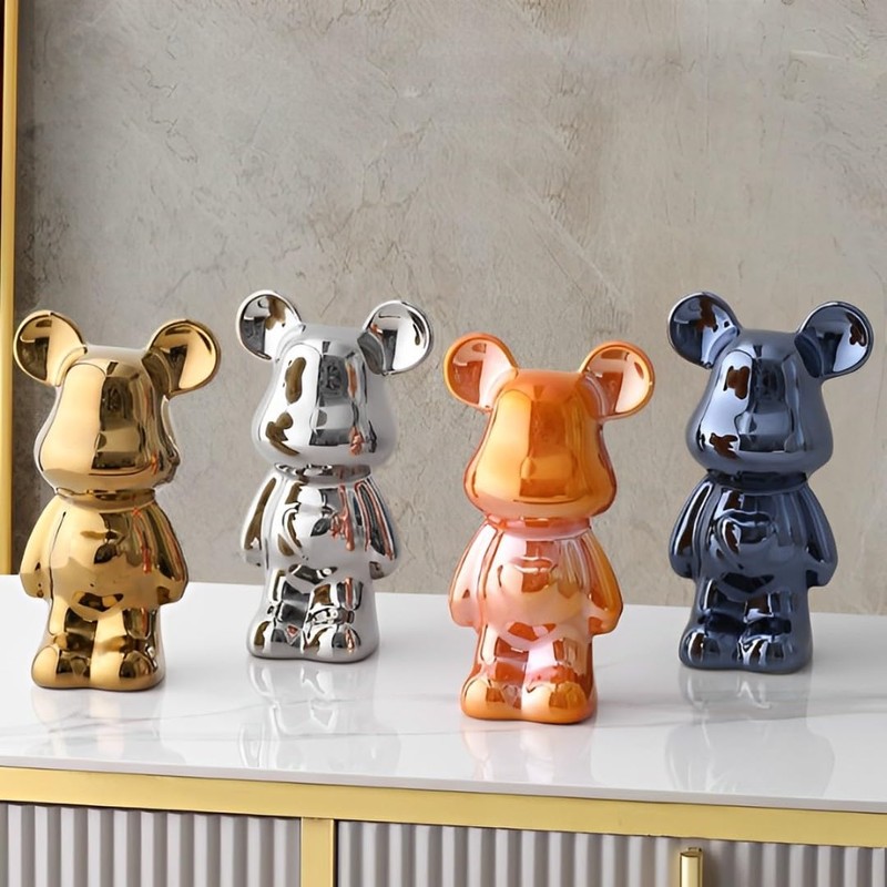 Figurine, Stylish Object, Interior Decoration, Miscellaneous Goods, Bear (Black)